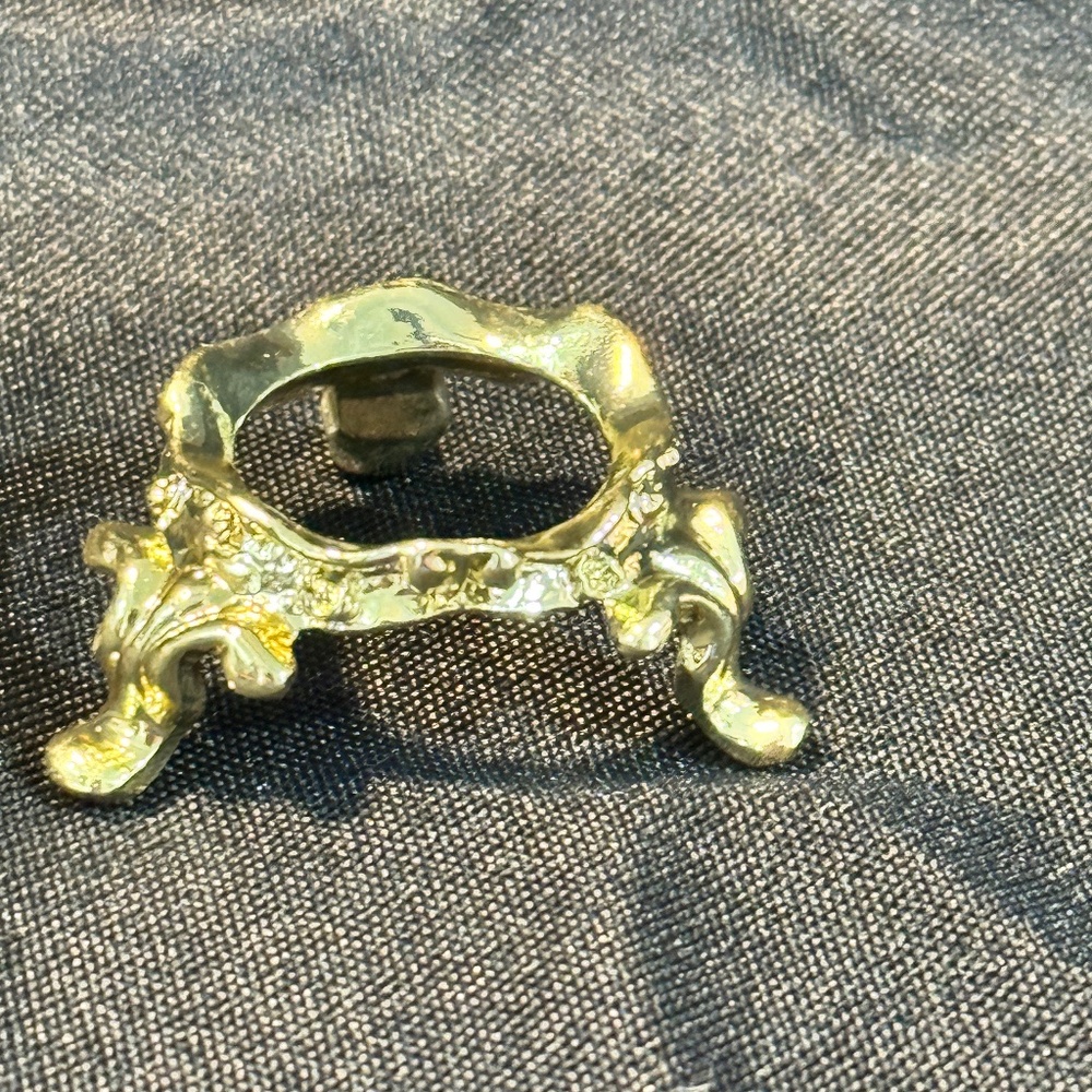 Goldtone Egg Stand
